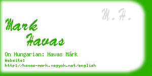 mark havas business card